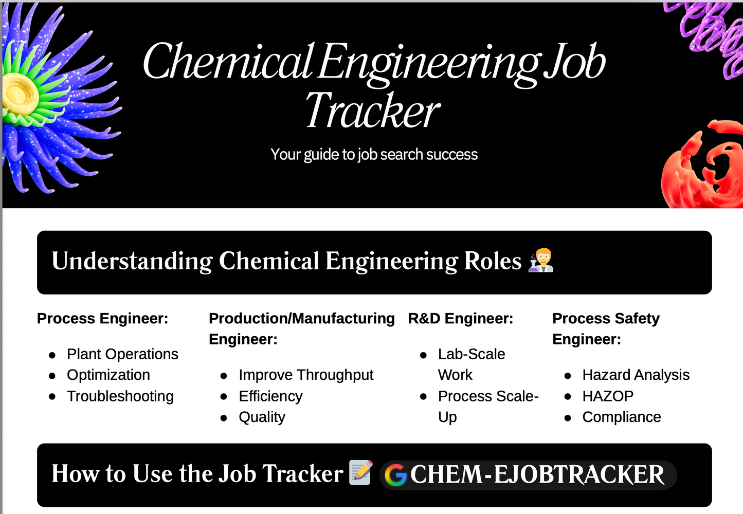 Chemical Engineering Job Tracker